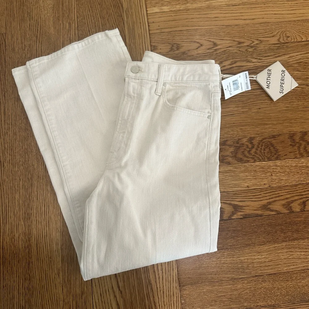 MOTHER Women's Cream Ankle & Cropped Jeans - Picture 7 of 8